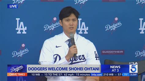 Dodgers officially introduce Shohei Ohtani